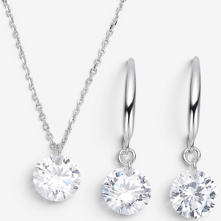 Image 116510_RHRND.jpg, Product 116-510 / Price $129.99, Diamonelle Sterling Silver Pendant & Earrings Set from Diamonelle on TSC.ca's Jewellery department
