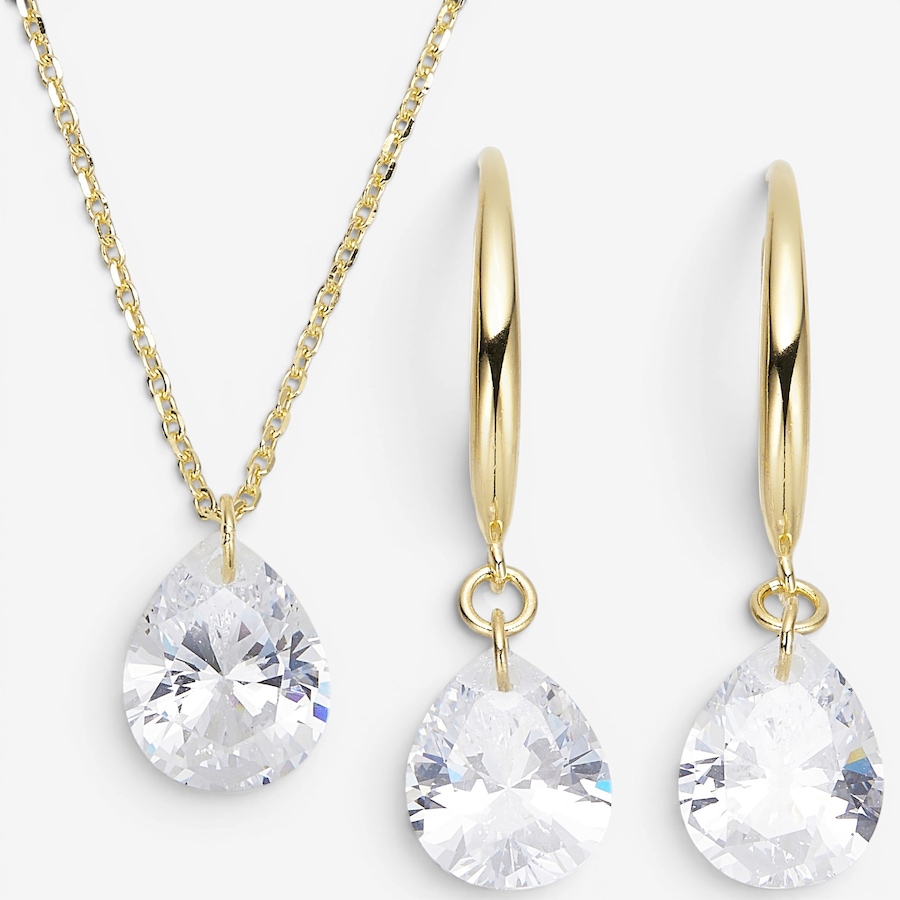 Image 116510_YGPER.jpg, Product 116-510 / Price $129.99, Diamonelle Sterling Silver Pendant & Earrings Set from Diamonelle on TSC.ca's Jewellery department