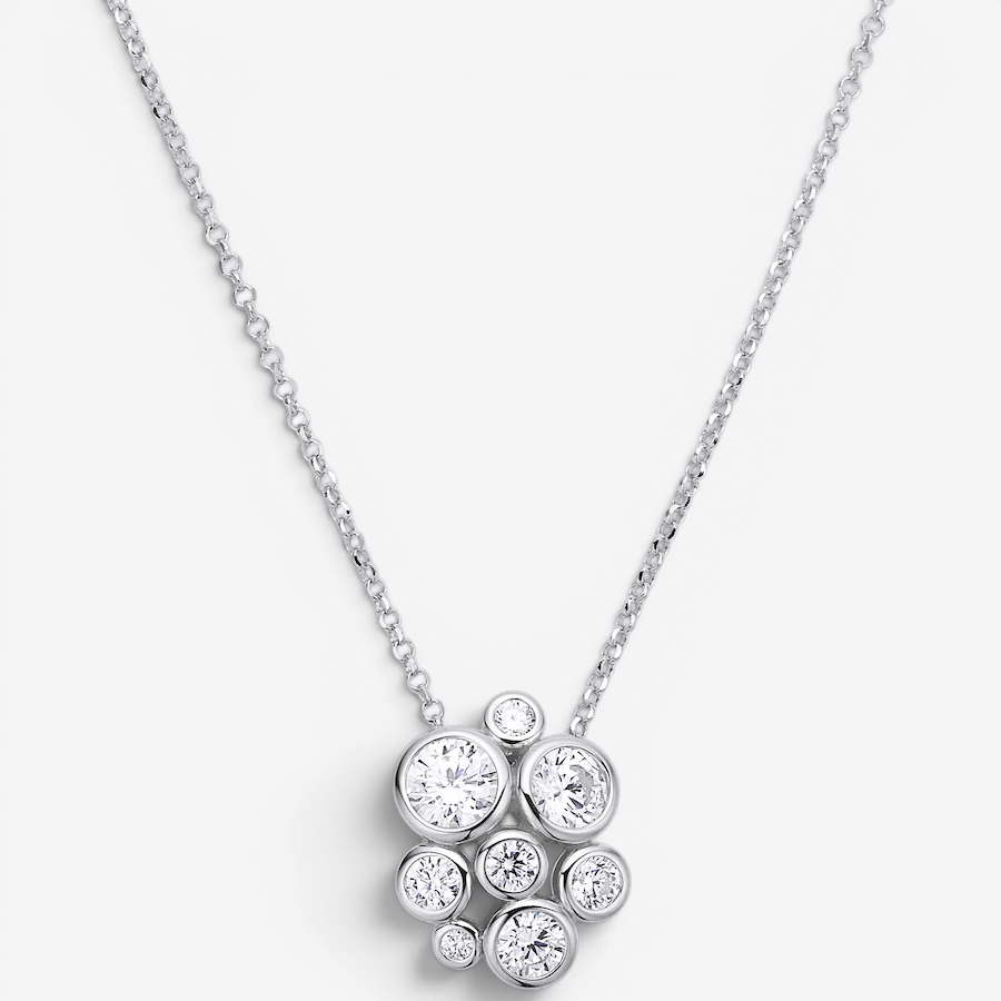Image 116512_RHOP.jpg, Product 116-512 / Price $149.99, Diamonelle Sterling Silver Bezel Set Bubble Pendant Necklace from Diamonelle on TSC.ca's Jewellery department