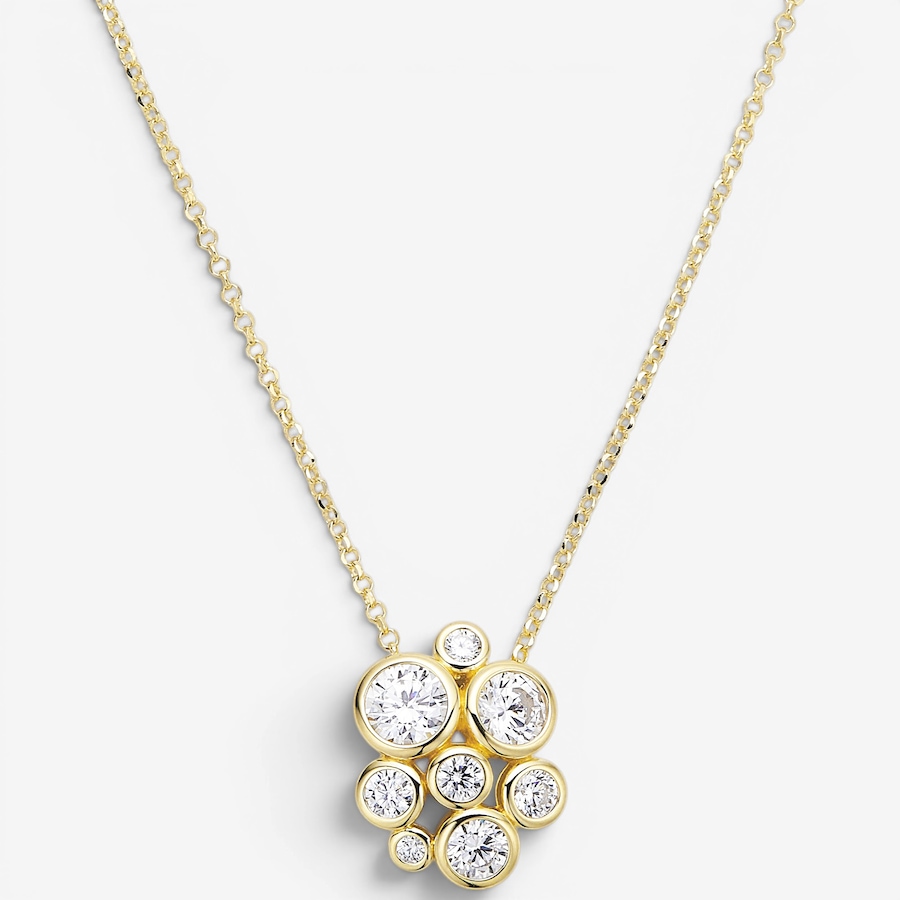 Image 116512_YGP.jpg, Product 116-512 / Price $149.99, Diamonelle Sterling Silver Bezel Set Bubble Pendant Necklace from Diamonelle on TSC.ca's Jewellery department