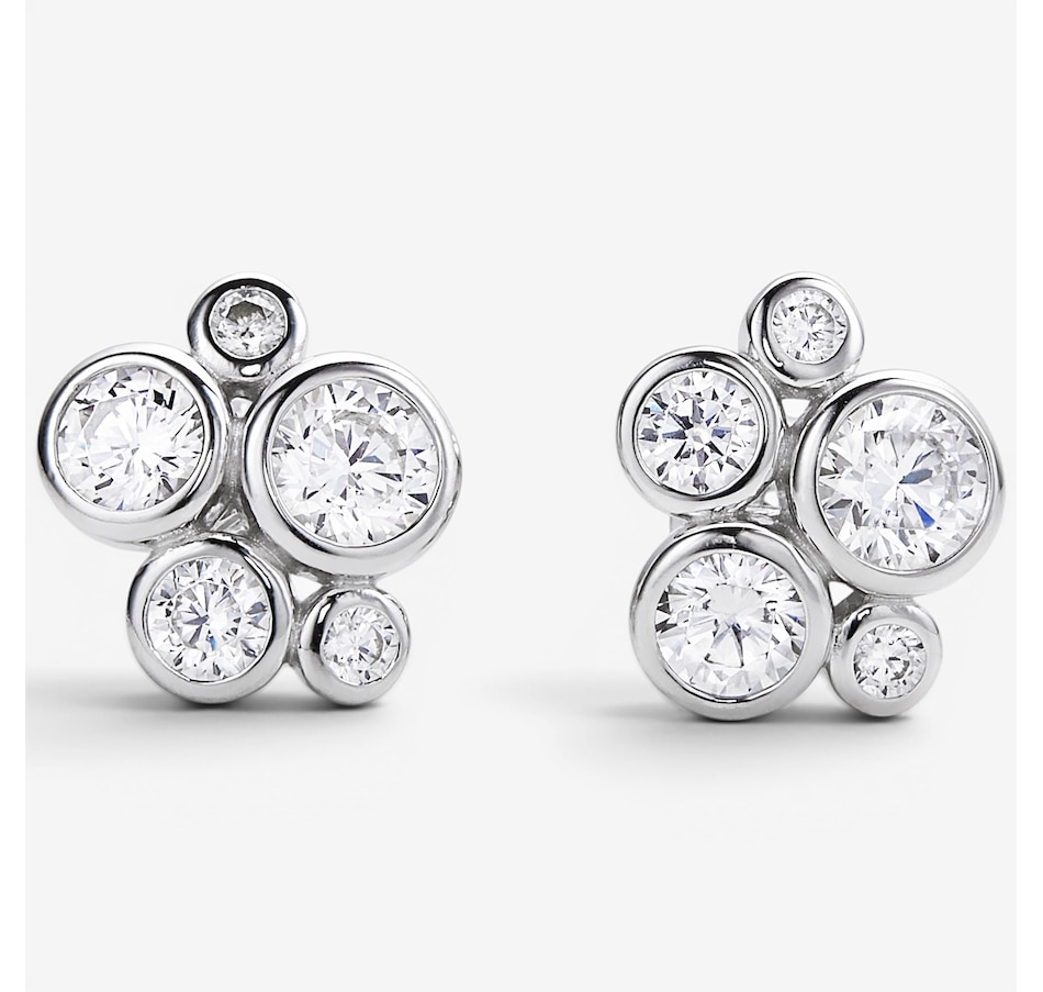 Image 116513_RHOP.jpg, Product 116-513 / Price $89.99, Diamonelle Sterling Silver Bezel Set Bubble Stud Earrings from Diamonelle on TSC.ca's Jewellery department