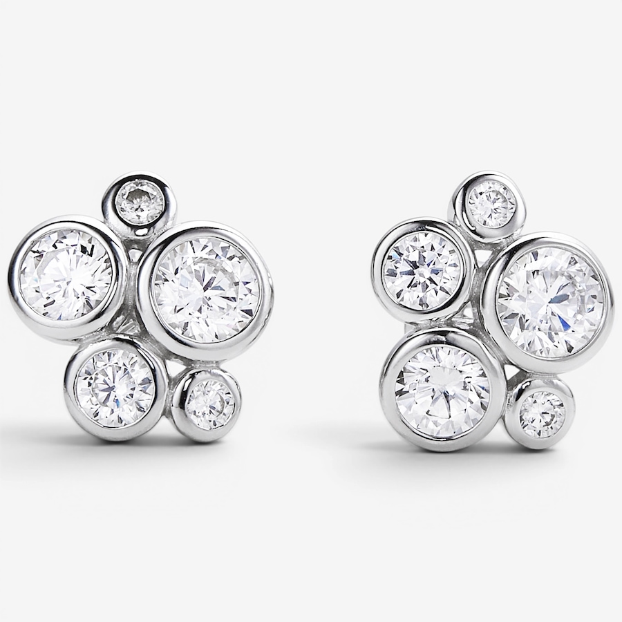 Image 116513_RHOP.jpg, Product 116-513 / Price $99.99, Diamonelle Sterling Silver Bezel Set Bubble Stud Earrings from Diamonelle on TSC.ca's Jewellery department