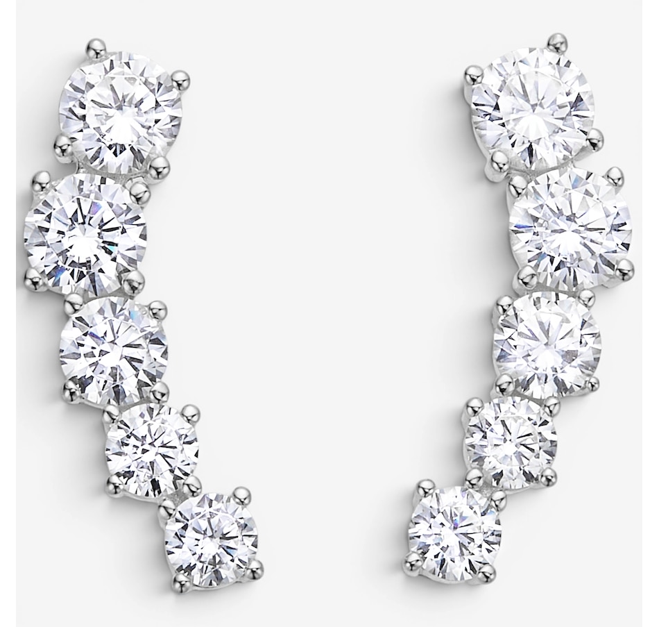 Image 116517_RHOP.jpg, Product 116-517 / Price $64.99, Diamonelle Sterling Silver Ear Crawler Diamonelle Earrings from Diamonelle on TSC.ca's Jewellery department