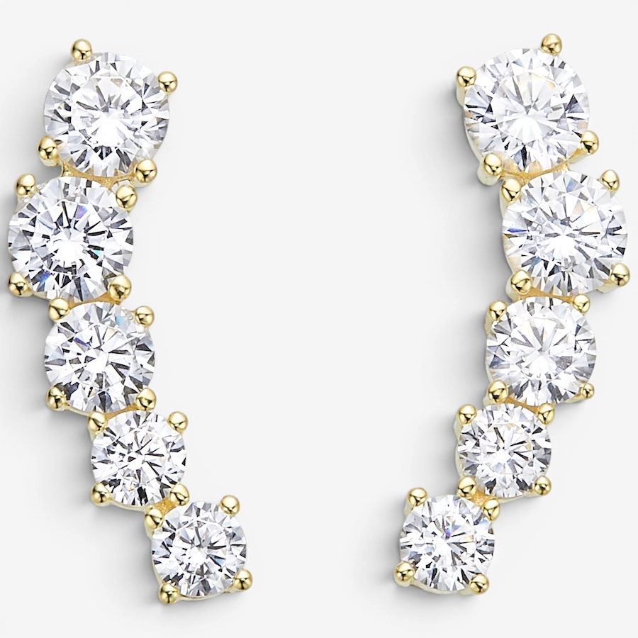 Image 116517_YGP.jpg, Product 116-517 / Price $74.99, Diamonelle Sterling Silver Ear Crawler Diamonelle Earrings from Diamonelle on TSC.ca's Jewellery department