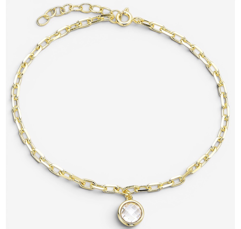 Image 116529_GPRND.jpg, Product 116-529 / Price $99.99, Diamonelle Sterling Silver Bezel Set Diamonelle Charm Bracelet from Diamonelle on TSC.ca's Jewellery department