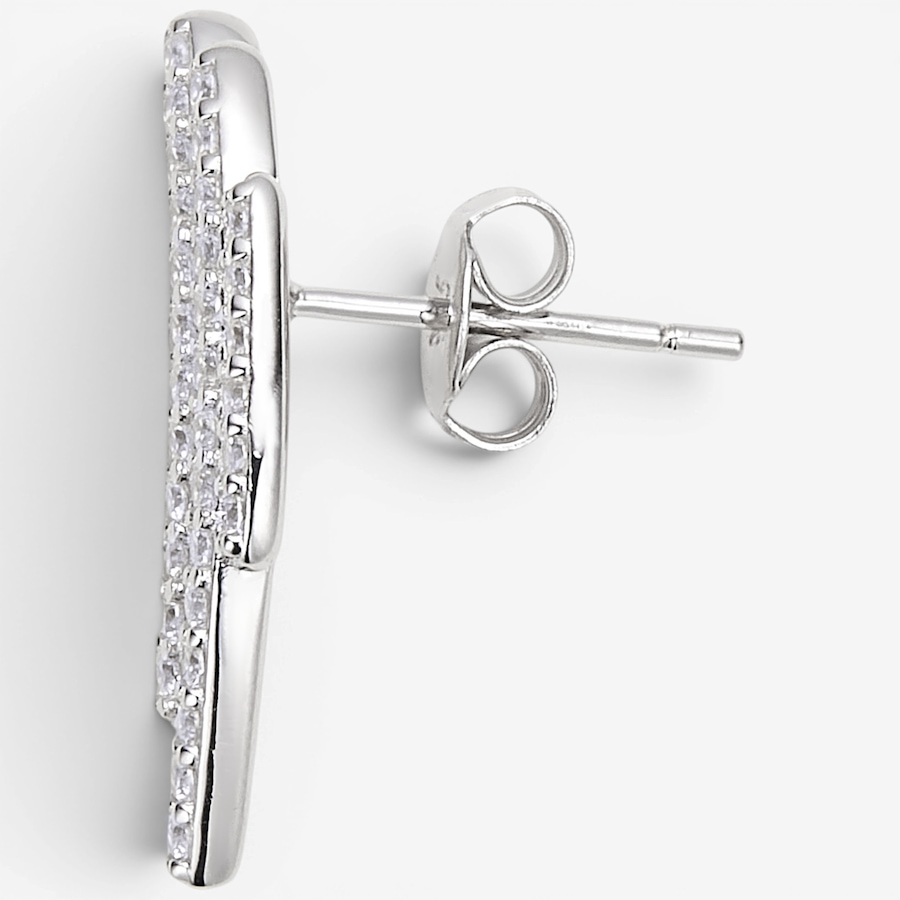 Image 116536_ALTMORE1.jpg, Product 116-536 / Price $89.99, Diamonelle Sterling Silver Rhodium Plate 4 Row Stud Diamonelle Earrings from Diamonelle on TSC.ca's Jewellery department