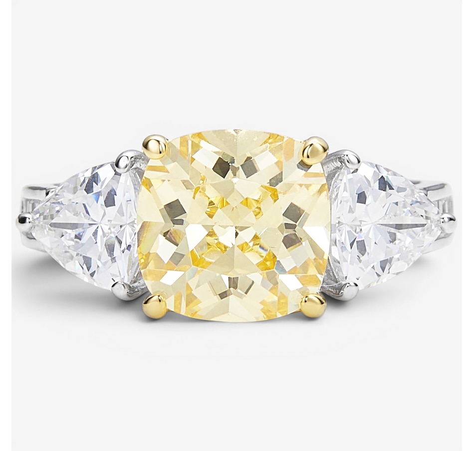 Image 116540.jpg, Product 116-540 / Price $109.99, Diamonelle Sterling Silver Two Tone Yellow Diamonelle Trinity Ring from Diamonelle on TSC.ca's Jewellery department