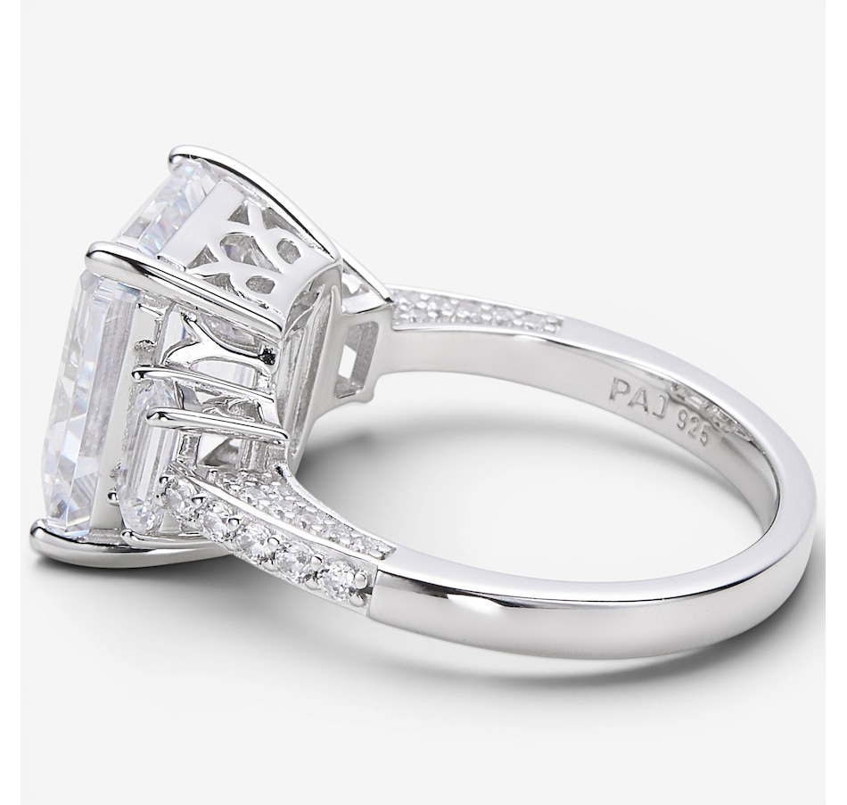 Image 116543_ALTMORE1.jpg, Product 116-543 / Price $119.99, Diamonelle Sterling Silver Rhodium Plate Emerald Cut 3 Stone Rings from Diamonelle on TSC.ca's Jewellery department
