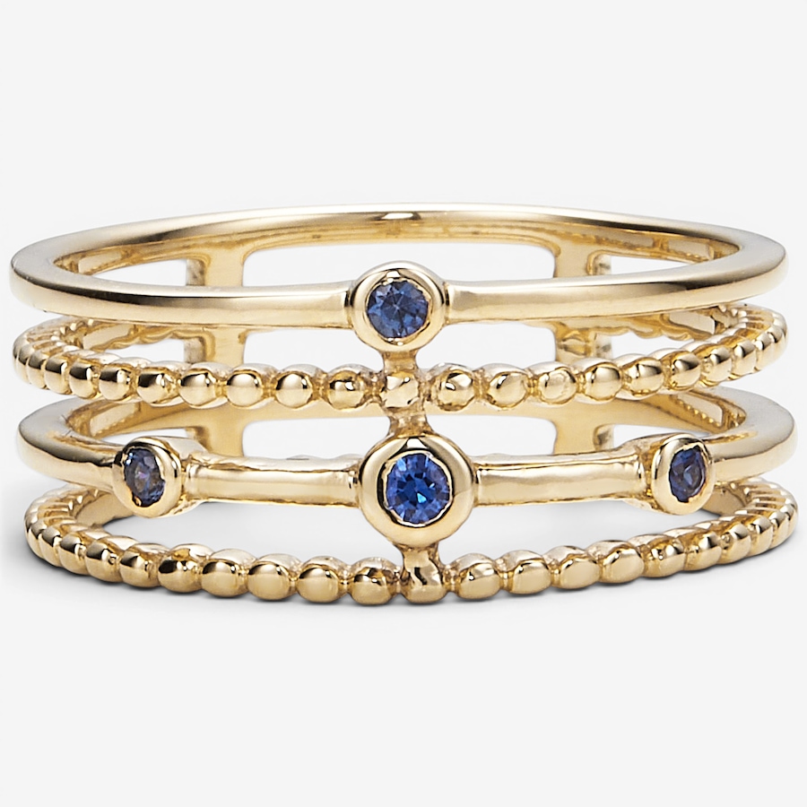 Image 116555_BSA.jpg, Product 116-555 / Price $1,499.99, 14K Yellow Gold Gemstone Multi-Row Ring from Gem Creations on TSC.ca's Jewellery department