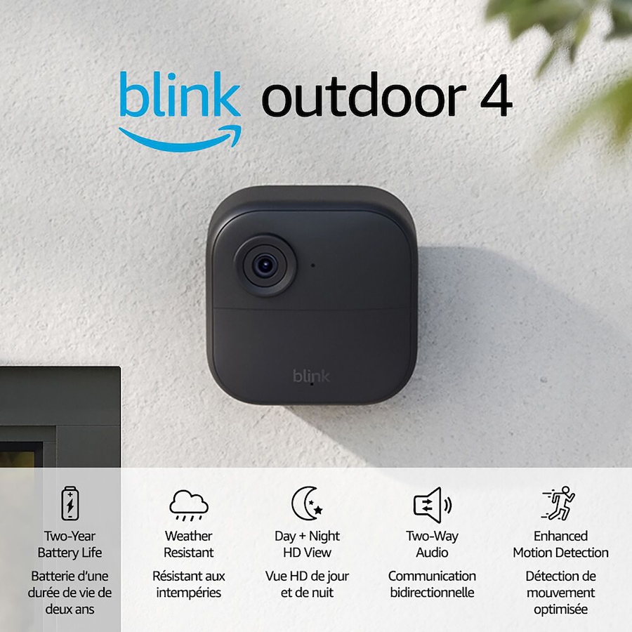 Image 117062_ALTMORE4.jpg, Product 117-062 / Price $169.98, Blink Outdoor 4 Camera with Mini Indoor Camera from Amazon on TSC.ca's Electronics department