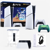 PS5 Slim Digital Astrobot Bundle (with controller, headset and charging base)