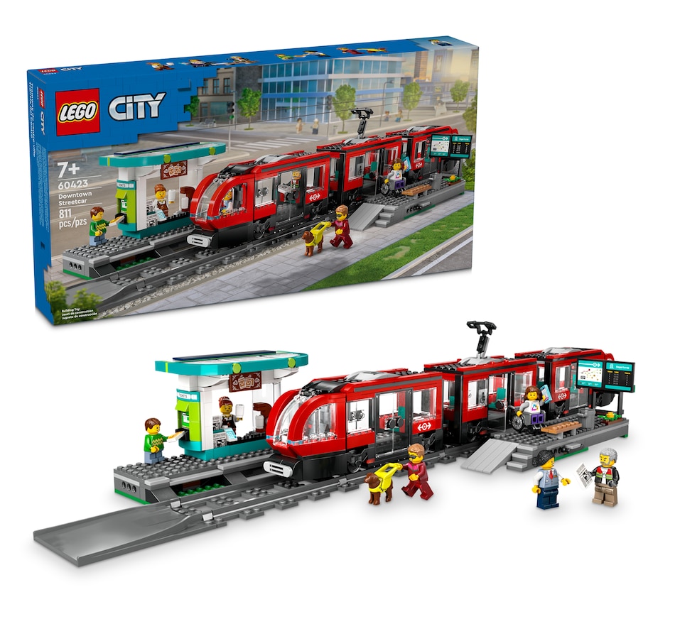 Image 117067.jpg, Product 117-067 / Price $119.99, LEGO City Downtown Streetcar and Station (60423) from Lego on TSC.ca's Toys & Hobbies department
