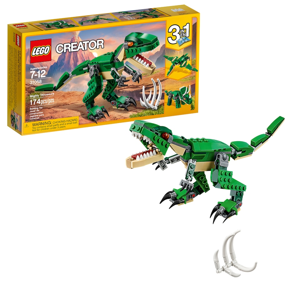 Image 117090.jpg, Product 117-090 / Price $17.99, LEGO Creator Mighty Dinosaurs (31058) from Lego on TSC.ca's Toys & Hobbies department