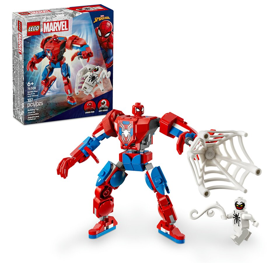 Image 117164.jpg, Product 117-164 / Price $17.99, LEGO Spider-Man Mech vs Anti-Venom (76308) from Lego on TSC.ca's Toys & Hobbies department
