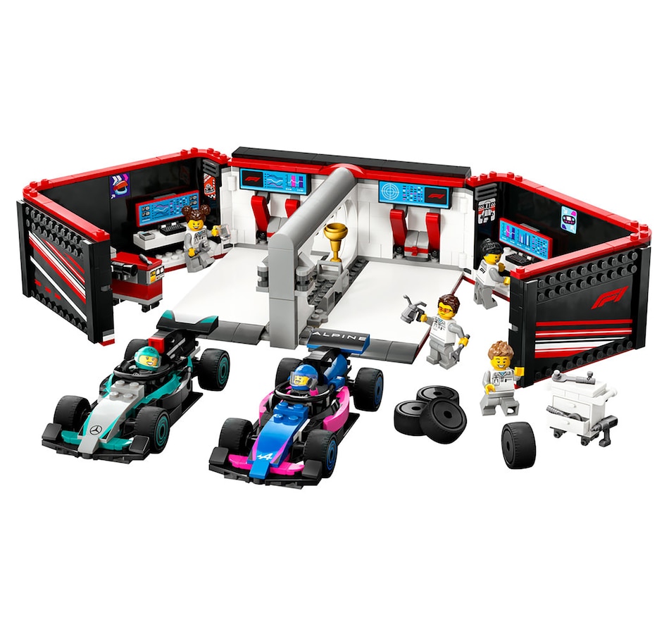 Image 117197_ALTMORE1.jpg, Product 117-197 / Price $99.99, LEGO City F1 Garage and Mercedes-AMG and Alpine Cars (60444) from Lego on TSC.ca's Toys & Hobbies department