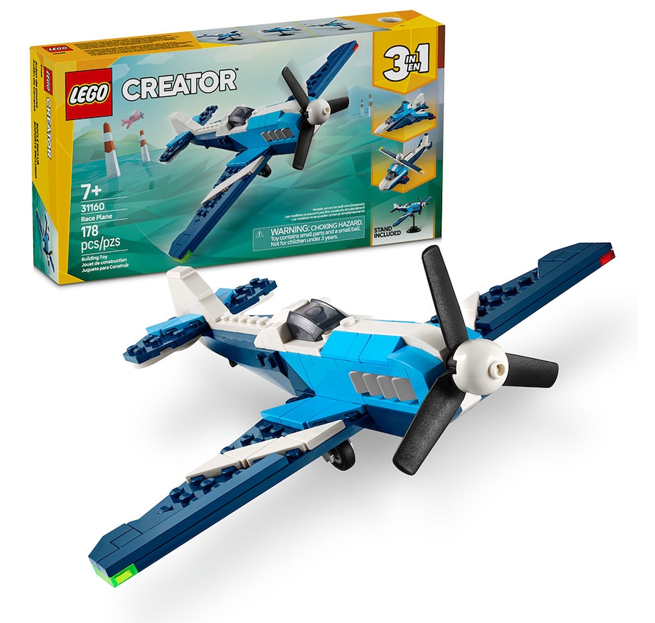 Image 117223.jpg, Product 117-223 / Price $17.99, LEGO Creator 3-in-1 Aircraft: Race Plane (31160) from Lego on TSC.ca's Toys & Hobbies department