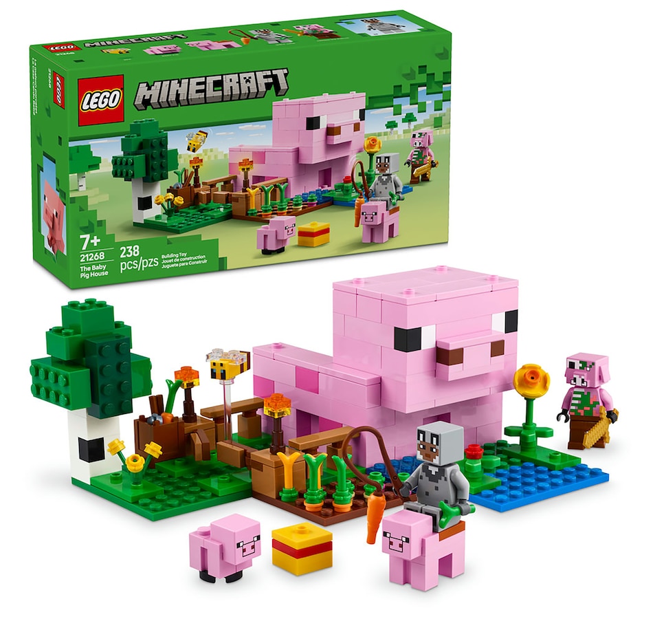 Image 117225.jpg, Product 117-225 / Price $24.99, LEGO Minecraft The Baby Pig House (21268) from Lego on TSC.ca's Toys & Hobbies department