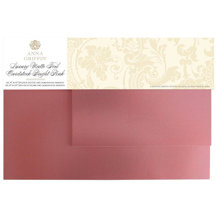 Image 117253.jpg, Product 117-253 / Price $34.99, Anna Griffin Matte Foil Cardstock Pink from Anna Griffin on TSC.ca's Home & Garden department