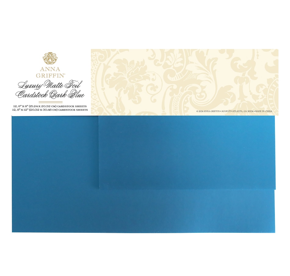Image 117321.jpg, Product 117-321 / Price $34.99, Anna Griffin Matte Foil Cardstock (Dark Blue) from Anna Griffin on TSC.ca's Home & Garden department