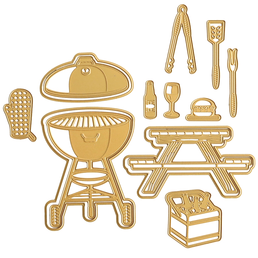 Image 117327.jpg, Product 117-327 / Price $49.99, Anna Griffin 3D BBQ Scene Dies from Anna Griffin on TSC.ca's Home & Garden department