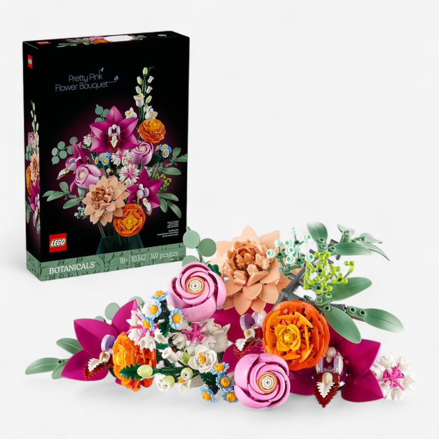 Image 117418_ALTMORE1.jpg, Product 117-418 / Price $79.99, LEGO Botanicals Pretty Pink Flower Bouquet (10342) from Lego on TSC.ca's Toys & Hobbies department