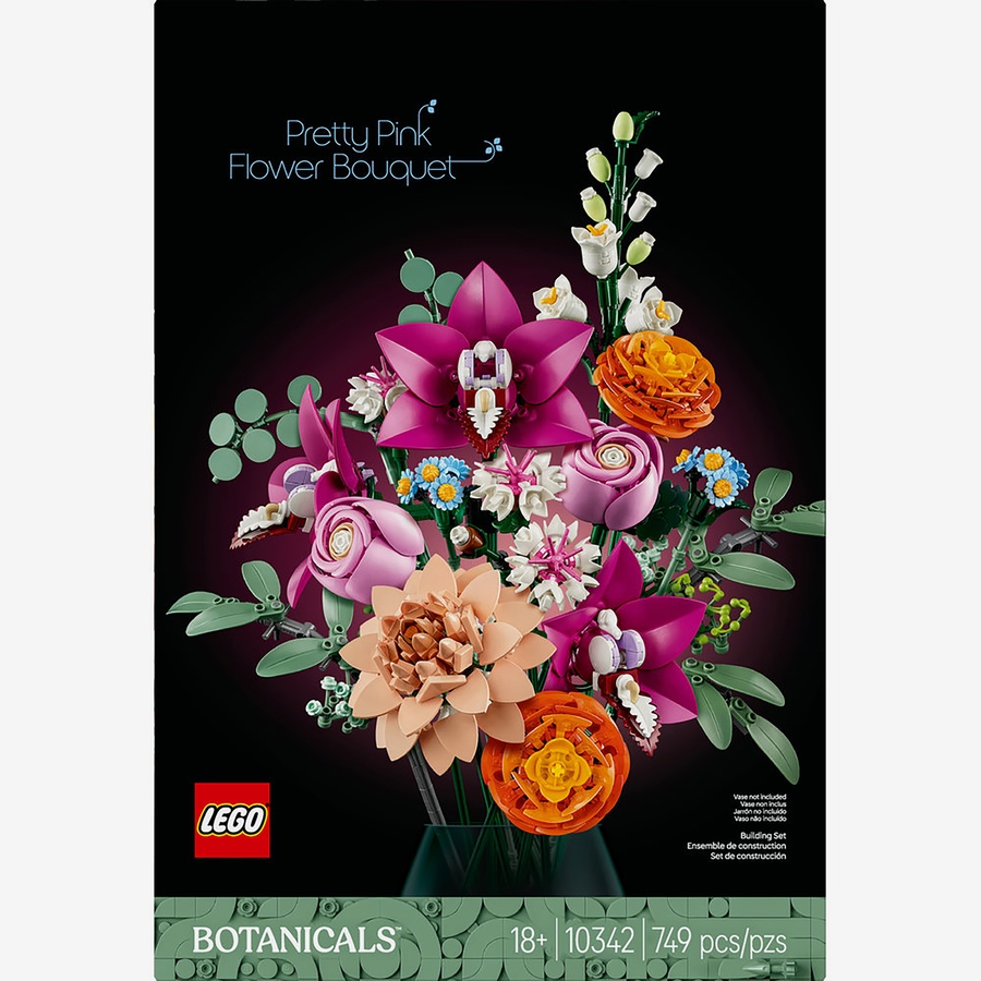 Image 117418_ALTMORE2.jpg, Product 117-418 / Price $79.99, LEGO Botanicals Pretty Pink Flower Bouquet (10342) from Lego on TSC.ca's Toys & Hobbies department