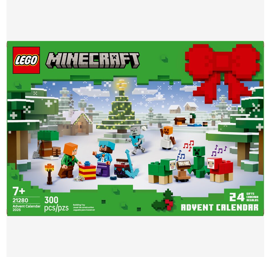 Image 117458_ALTMORE2.jpg, Product 117-458 / Price $59.99, LEGO Minecraft Advent Calendar 2025 (21280) from Lego on TSC.ca's Toys & Hobbies department