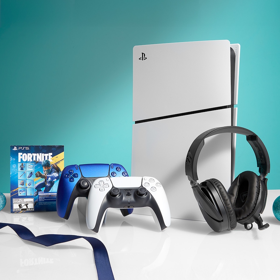 Image 117508_ALTMORE100.jpg, Product 117-508 / Price $779.99, PS5 Slim Digital Fortnite Bundle with Headset, Charging Station and Extra Controller from PlayStation on TSC.ca's Electronics department