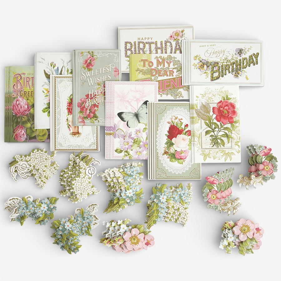 Image 117522_ALTMORE4.jpg, Product 117-522 / Price $49.99, Anna Griffin Antique Birthday Postcard Embellishment Stickers from Anna Griffin on TSC.ca's Home & Garden department