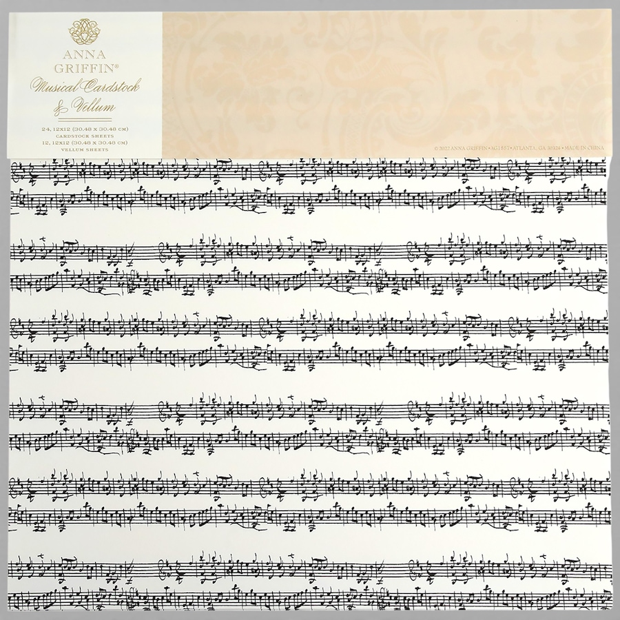 Image 117528.jpg, Product 117-528 / Price $79.99, Anna Griffin Musical Cardstock and Vellum from Anna Griffin on TSC.ca's Home & Garden department