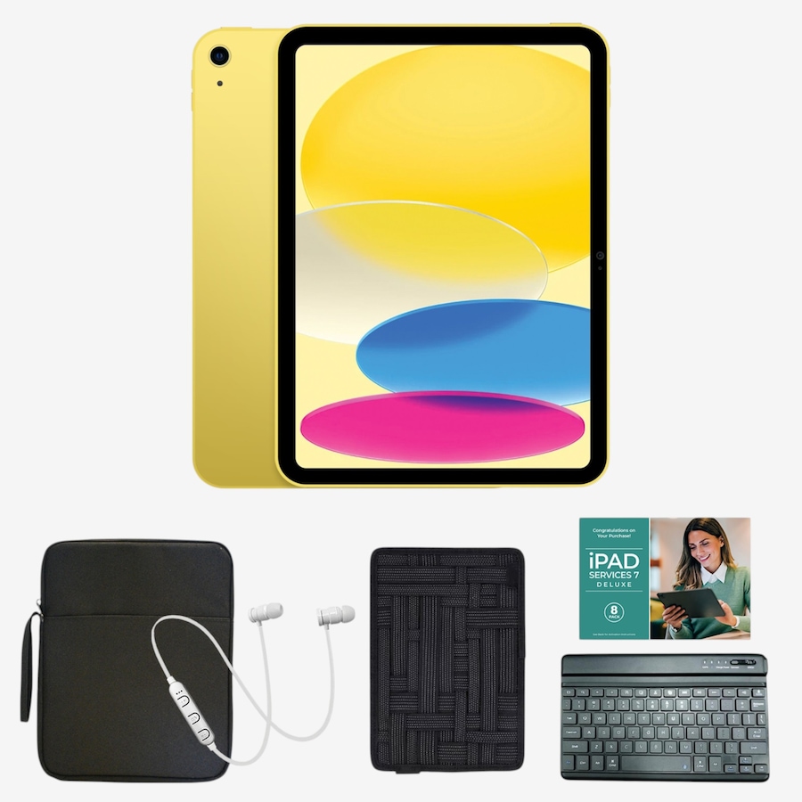 Image 117606_YLW.jpg, Product 117-606 / Price $659.99 - $1,159.99, Apple iPad (A16) 11" Bundle (11th gen; 128 GB, 256 GB or 512 GB; 2025) from Apple on TSC.ca's Electronics department