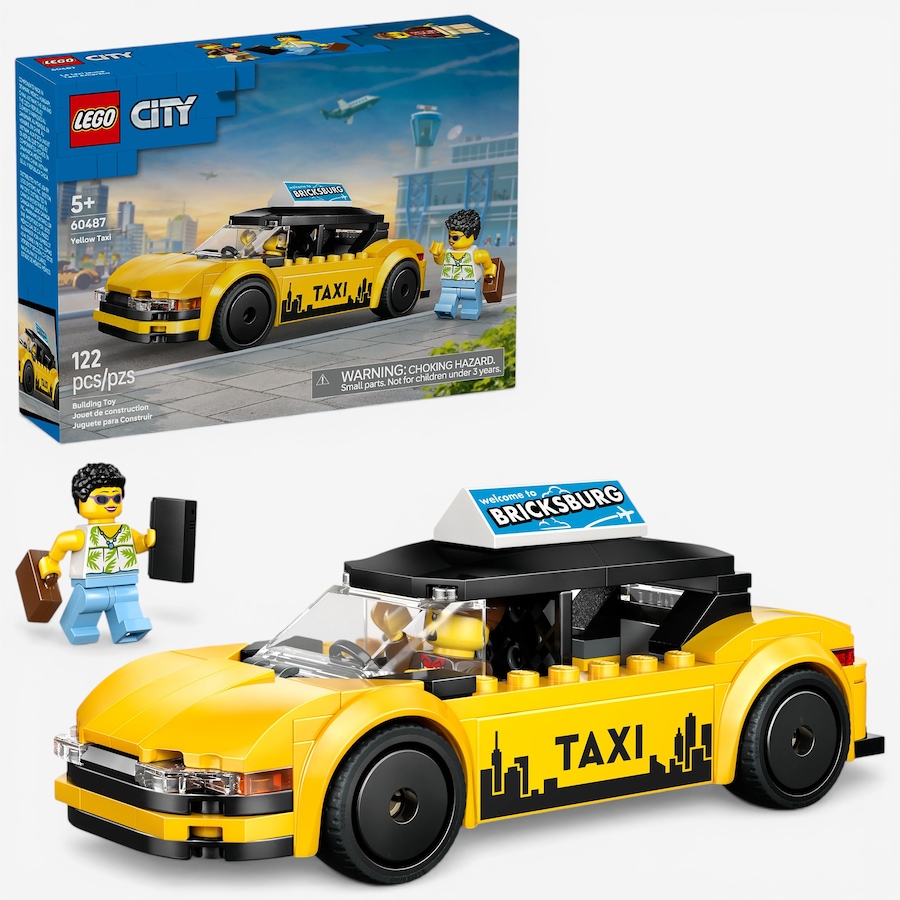 Image 117704.jpg, Product 117-704 / Price $19.99, LEGO® City Taxi (60487) from Lego on TSC.ca's Toys & Hobbies department