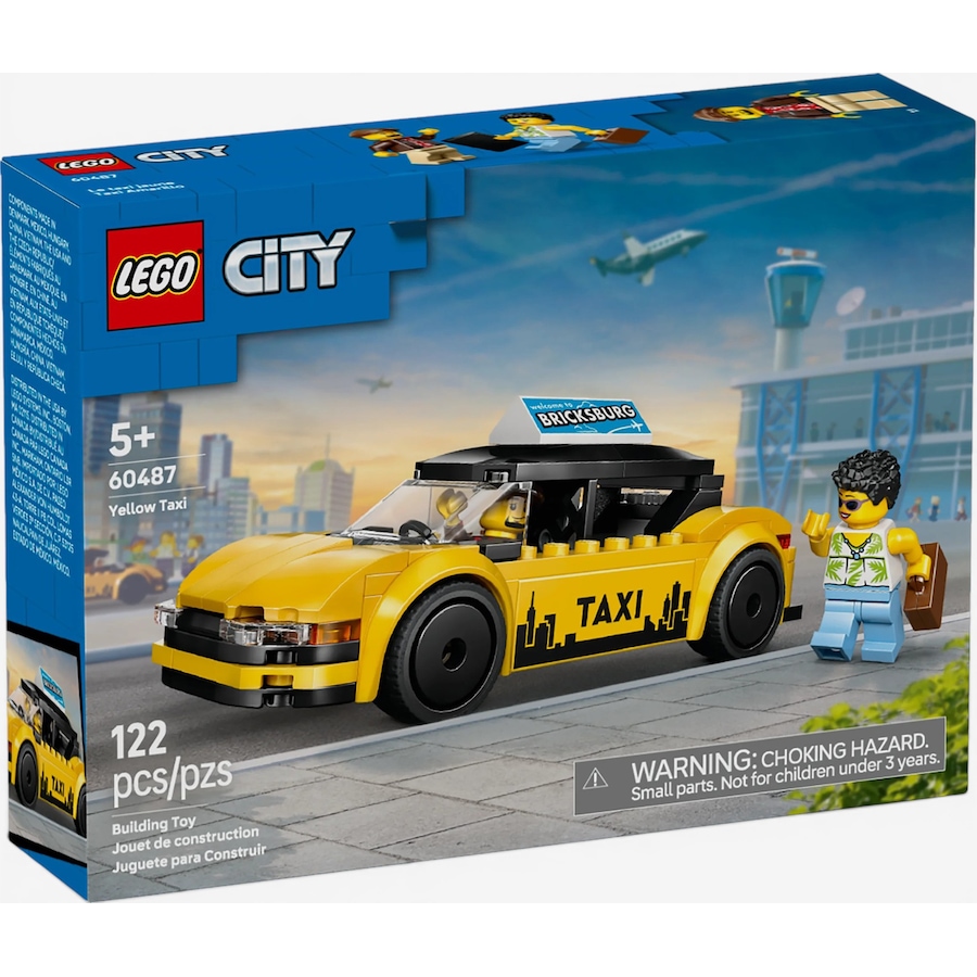 Image 117704_ALTMORE2.jpg, Product 117-704 / Price $19.99, LEGO® City Taxi (60487) from Lego on TSC.ca's Toys & Hobbies department