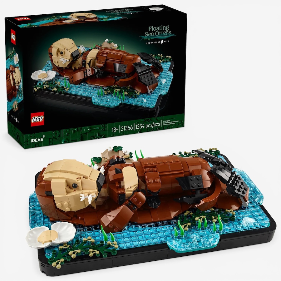 Image 117709.jpg, Product 117-709 / Price $149.99, LEGO® Ideas Floating Sea Otters Craft Kit (21366) from Lego on TSC.ca's Toys & Hobbies department