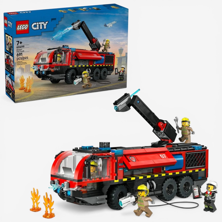 Image 117730.jpg, Product 117-730 / Price $89.99, LEGO® City Airport Fire Truck (60499) from Lego on TSC.ca's Toys & Hobbies department