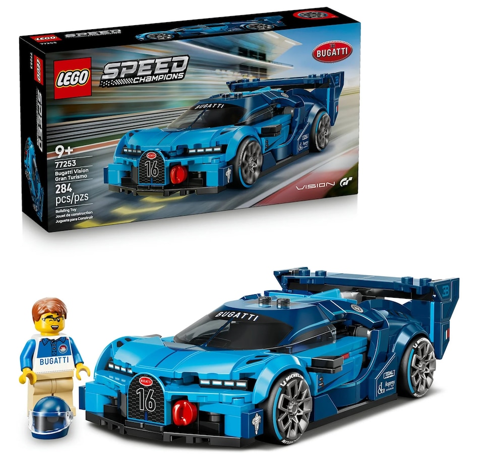 Image 117743.jpg, Product 117-743 / Price $34.99, LEGO® Speed Champions Bugatti Vision Gran Turismo Hyper Sports Car (77253) from Lego on TSC.ca's Toys & Hobbies department