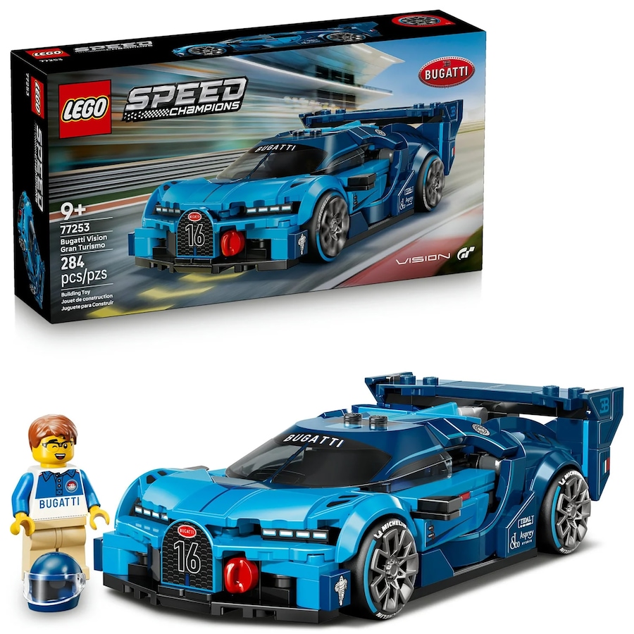 Image 117743.jpg, Product 117-743 / Price $34.99, LEGO® Speed Champions Bugatti Vision Gran Turismo Hyper Sports Car (77253) from Lego on TSC.ca's Toys & Hobbies department