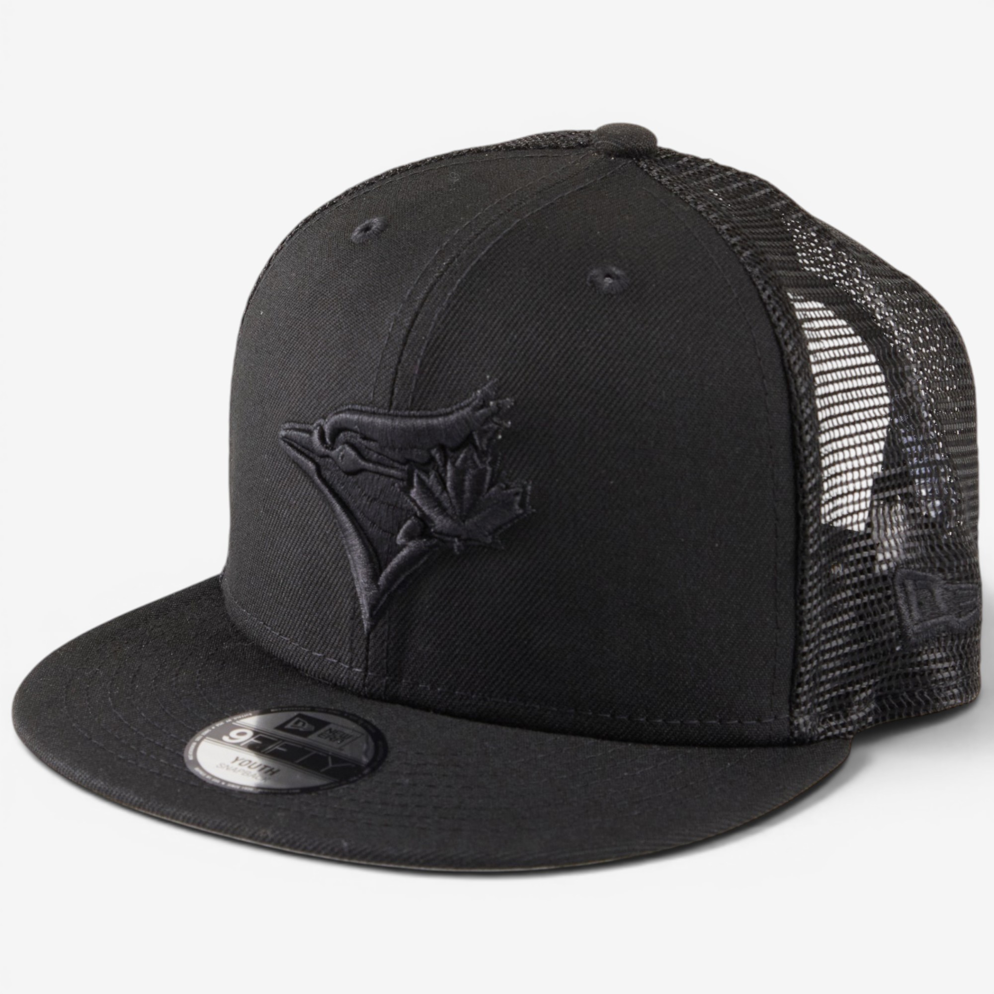 New Era Toronto Blue Jays E950 Youth Classic Trucker Cap (black