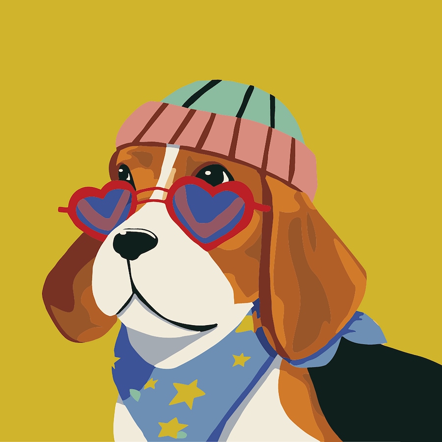 Image 117944.jpg, Product 117-944 / Price $24.95, Winnie's Picks Cool Beagle with Heart Glasses from Winnie's Picks on TSC.ca's Toys & Hobbies department