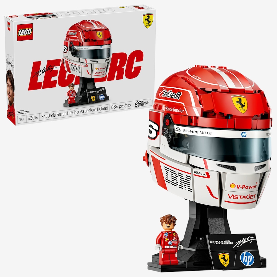 Image 117970.jpg, Product 117-970 / Price $119.99, LEGO® Scuderia Ferrari HP Charles Leclerc Helmet (43014) from Lego on TSC.ca's Toys & Hobbies department