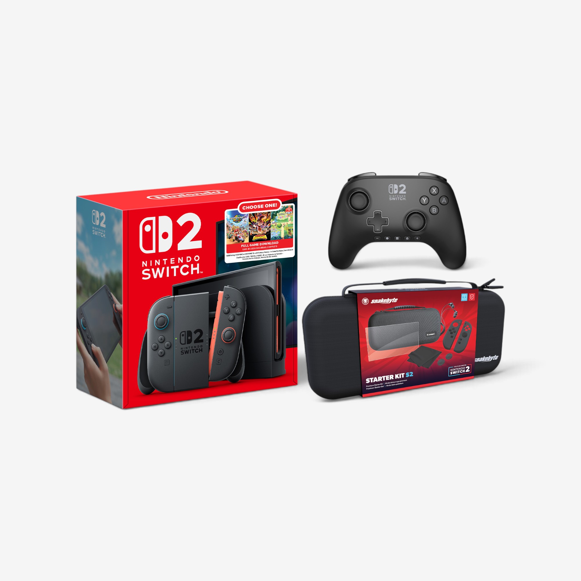 Nintendo Switch 2 Mario Kart Bundle with Pro Controller, 256