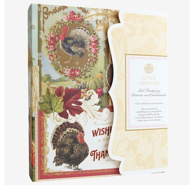 Anna Griffin Fall Thanksgiving Postcards and Embellishments