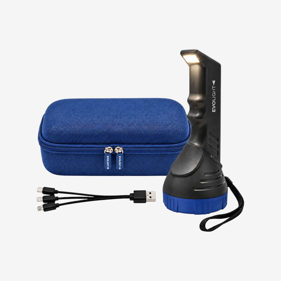 Image 118155_BLU.jpg, Product 118-155 / Price $39.99, EVOLight 2.0 Rechargeable Flashlight and Power Bank with Carry Case from EVOLight on TSC.ca's Home & Garden department
