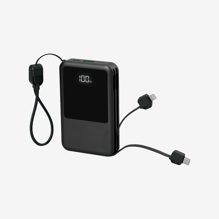 Image 118215_BLK.jpg, Product 118-215 / Price $49.99, Limitless 10,000-mAh Power Bank with Built-In Cables and 15W Magnetic Charger from Limitless on TSC.ca's Electronics department