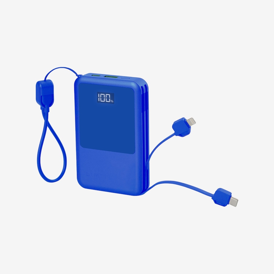 Image 118215_BLU.jpg, Product 118-215 / Price $49.99, Limitless 10,000-mAh Power Bank with Built-In Cables and 15W Magnetic Charger from Limitless on TSC.ca's Electronics department