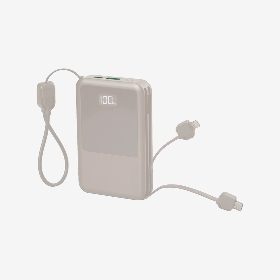 Image 118215_TPE.jpg, Product 118-215 / Price $49.99, Limitless 10,000-mAh Power Bank with Built-In Cables and 15W Magnetic Charger from Limitless on TSC.ca's Electronics department