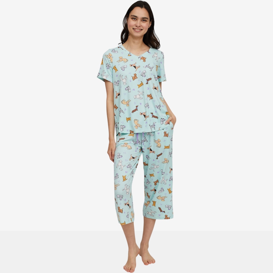 Image 118723_AQUDG.jpg, Product 118-723 / Price $65.00, Cuddl Duds Cool and Airy Pajama Set from Cuddl Duds  on TSC.ca's Fashion department