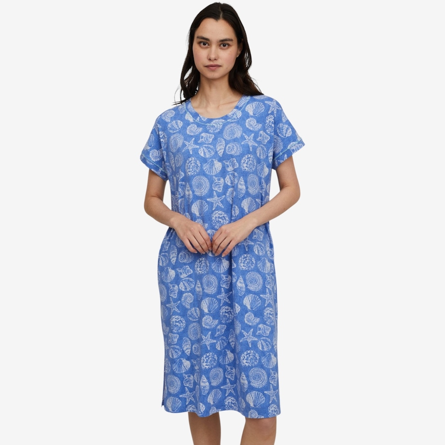 Image 118724_BLSHE.jpg, Product 118-724 / Price $50.00, Cuddl Duds Cotton Core Printed Dolman Sleep Gown from Cuddl Duds on TSC.ca's Fashion department