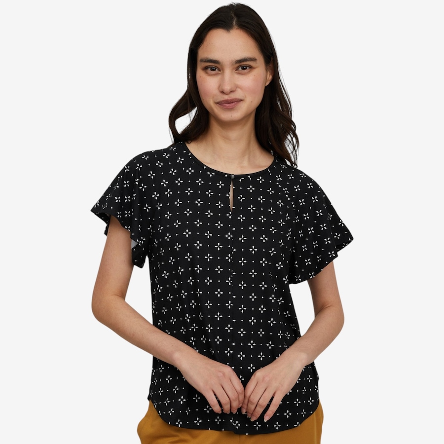 Image 118725_BLFLD.jpg, Product 118-725 / Price $35.00, Cuddl Duds Flexwear Solid Keyhole Tee from Cuddl Duds on TSC.ca's Fashion department