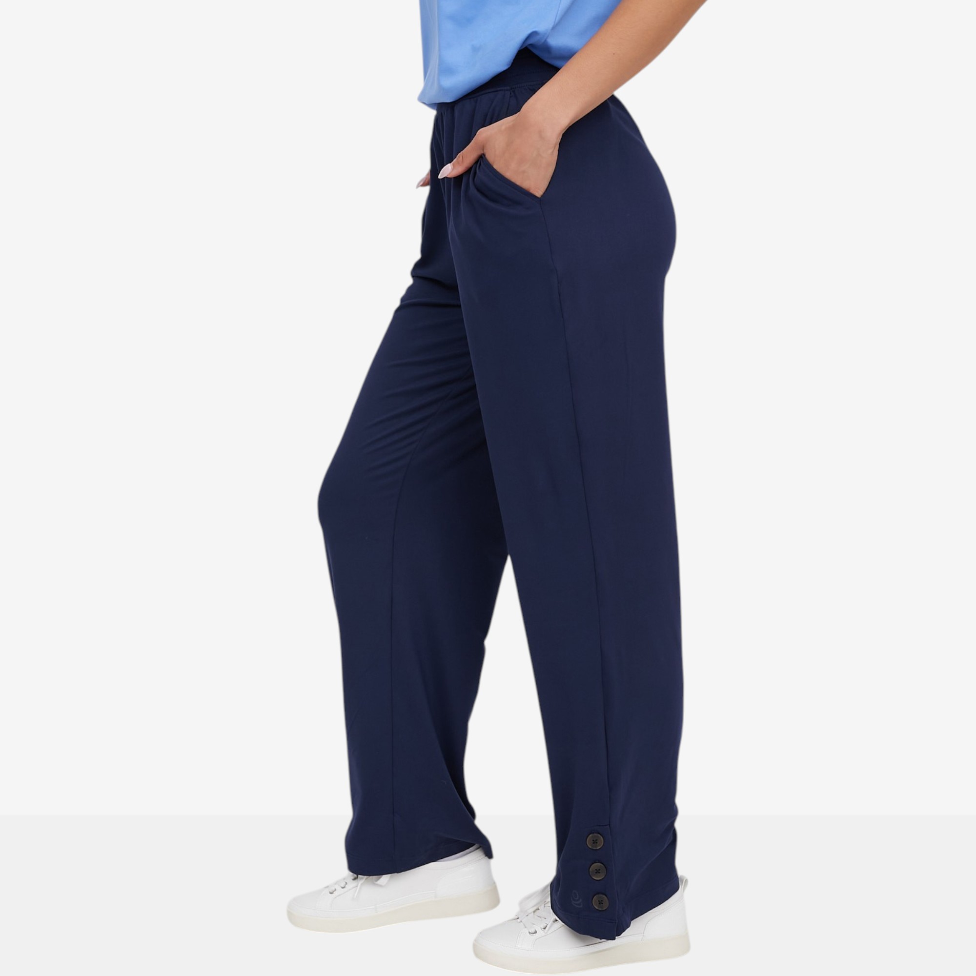 Cuddl Duds Flexwear Solid Button Hem Lounge Pant - TSC.ca